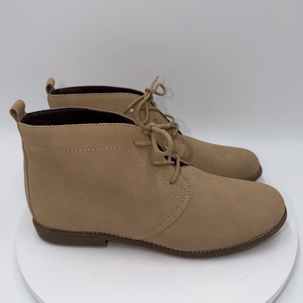 White Mountain Womens Suede Lace Up Short Chukka Ankle Boots Chestnut Size 10 - Picture 2 of 8